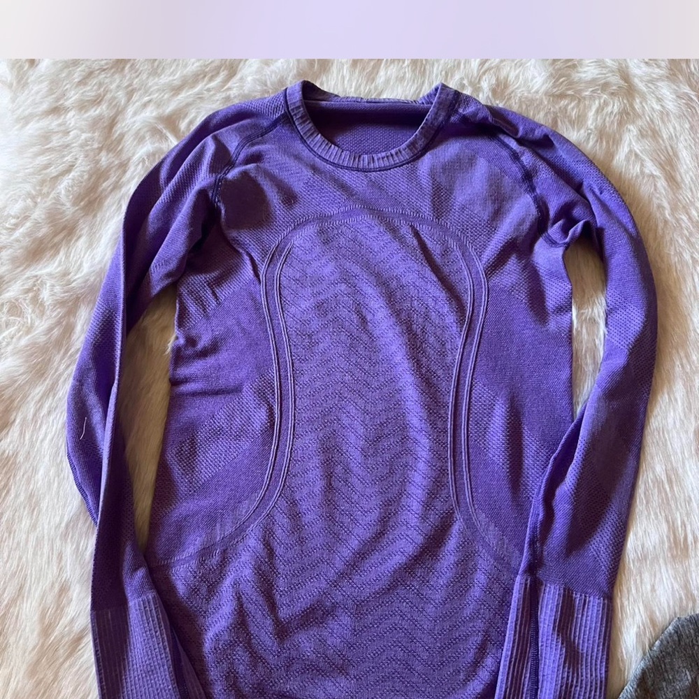 lululemon athletica Purple Long Sleeve Tee